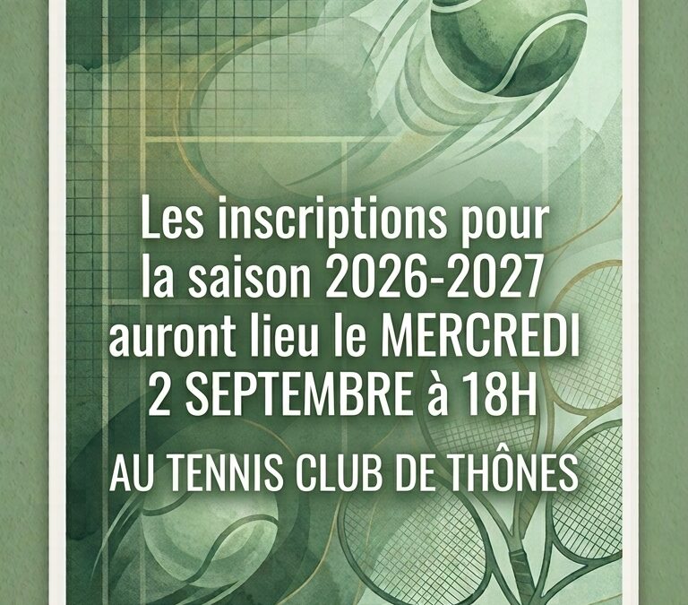 INSCRIPTIONS 2026/2027